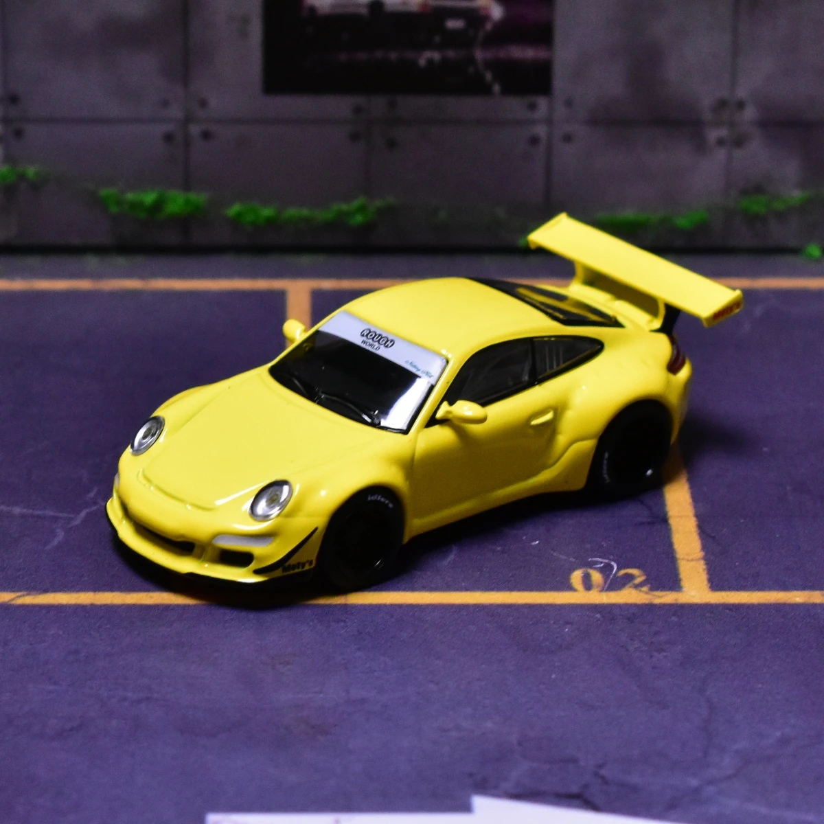 POPRACE 다이캐스트 모델 자동차, 1:64 RWB 997