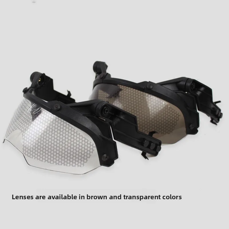 Óculos de guia tático rápido op óculos wearable miopia mich ajustável pc anti-nevoeiro lentes anti-motim