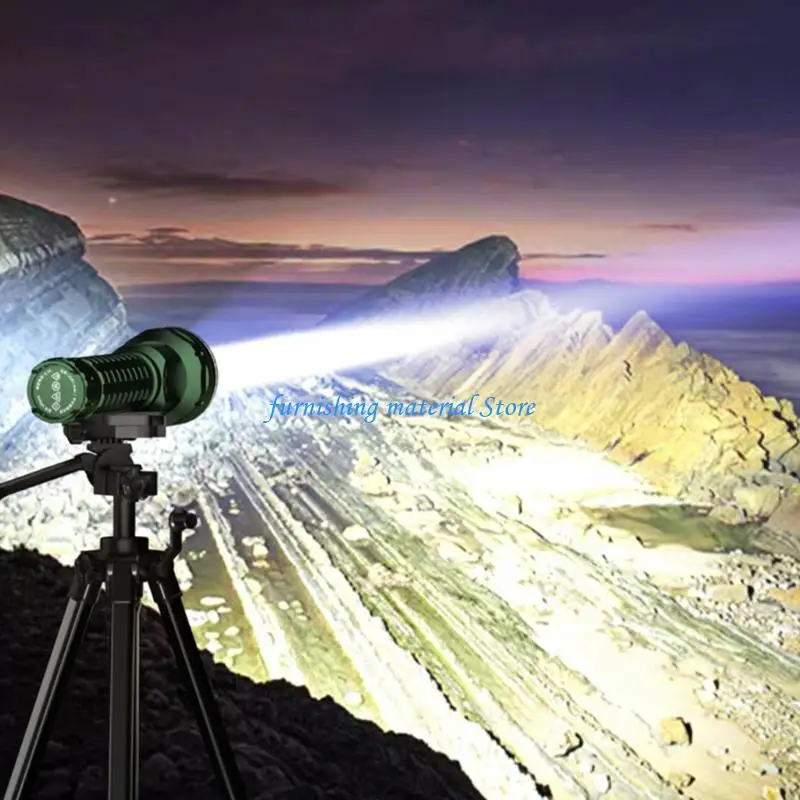 Y5GD Outdoor Bright Emergency Torch Powerful Flashlight Rechargeable LED Searchlight for Outdoor Camping Hiking Enduring