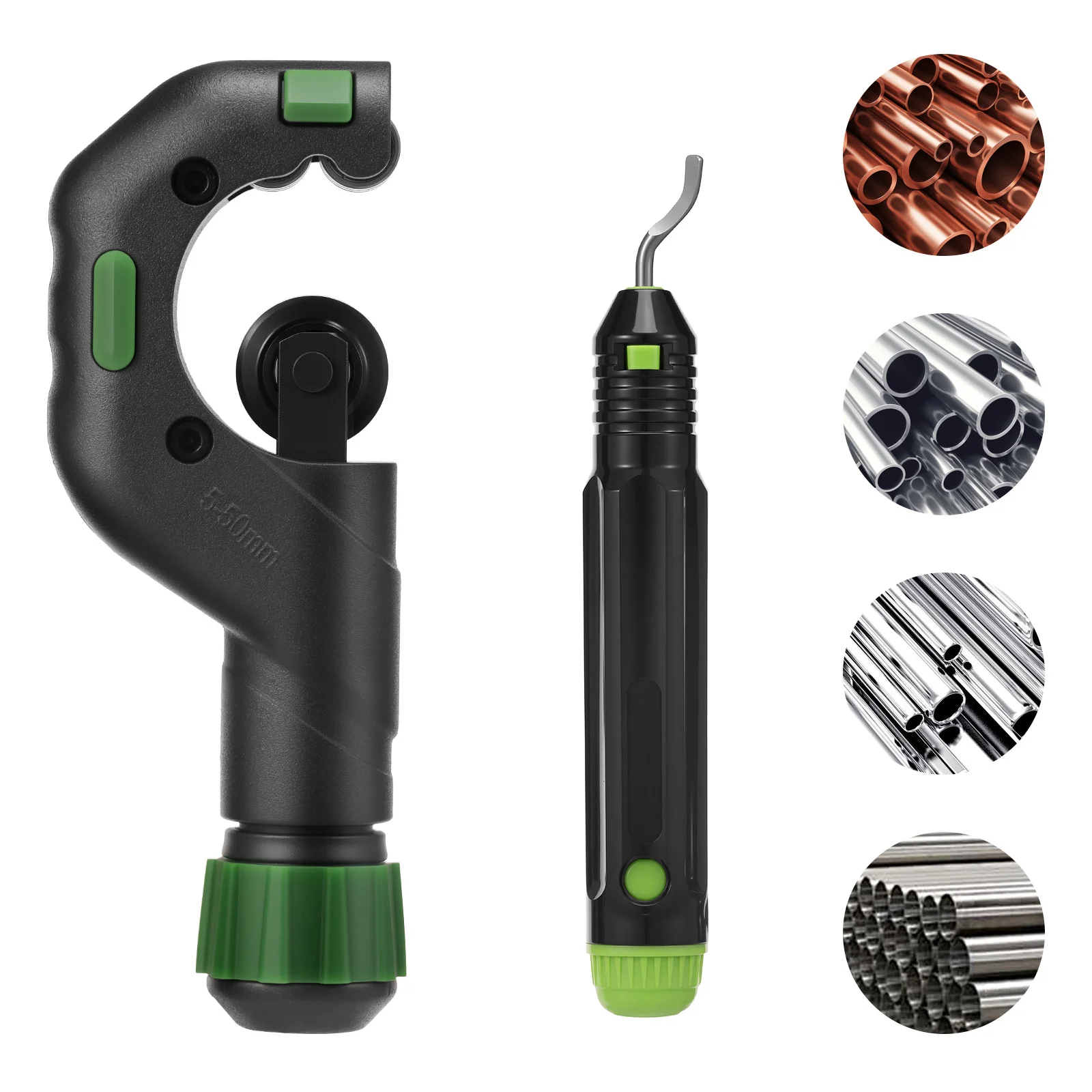 

Набор из 2-х труборезов для медных труб (0,2-2 дюйма по наружному диаметру), для медных, латунных, алюминиевых и нержавеющих труб, инструмент для резки металлических труб для систем ОВКВ и сантехники