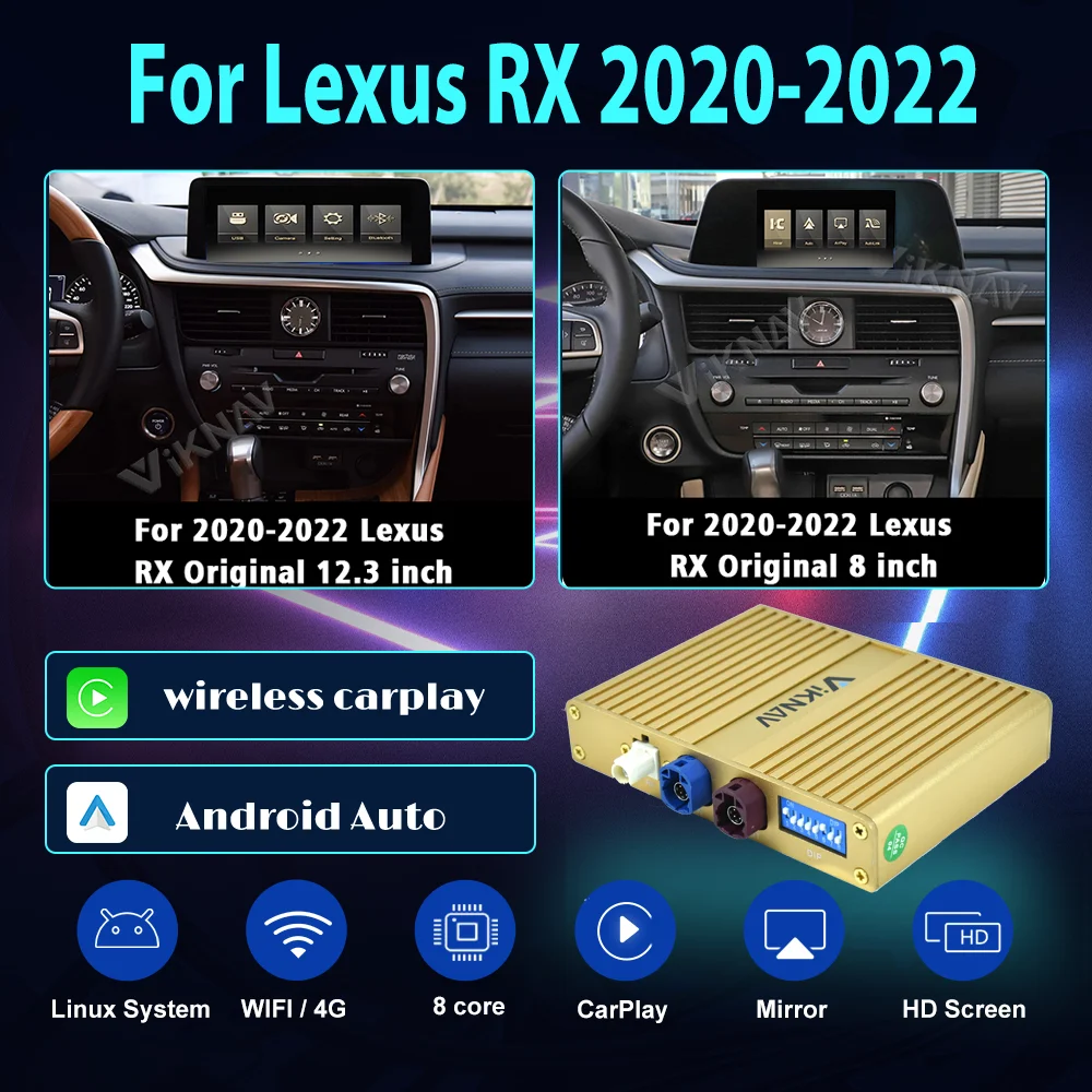 

Android Auto Carplay декодер для Lexus RX 2020-2022, новое обновление GPS-навигации, интерфейс Linux, мультимедийный плеер, автомобильное радио