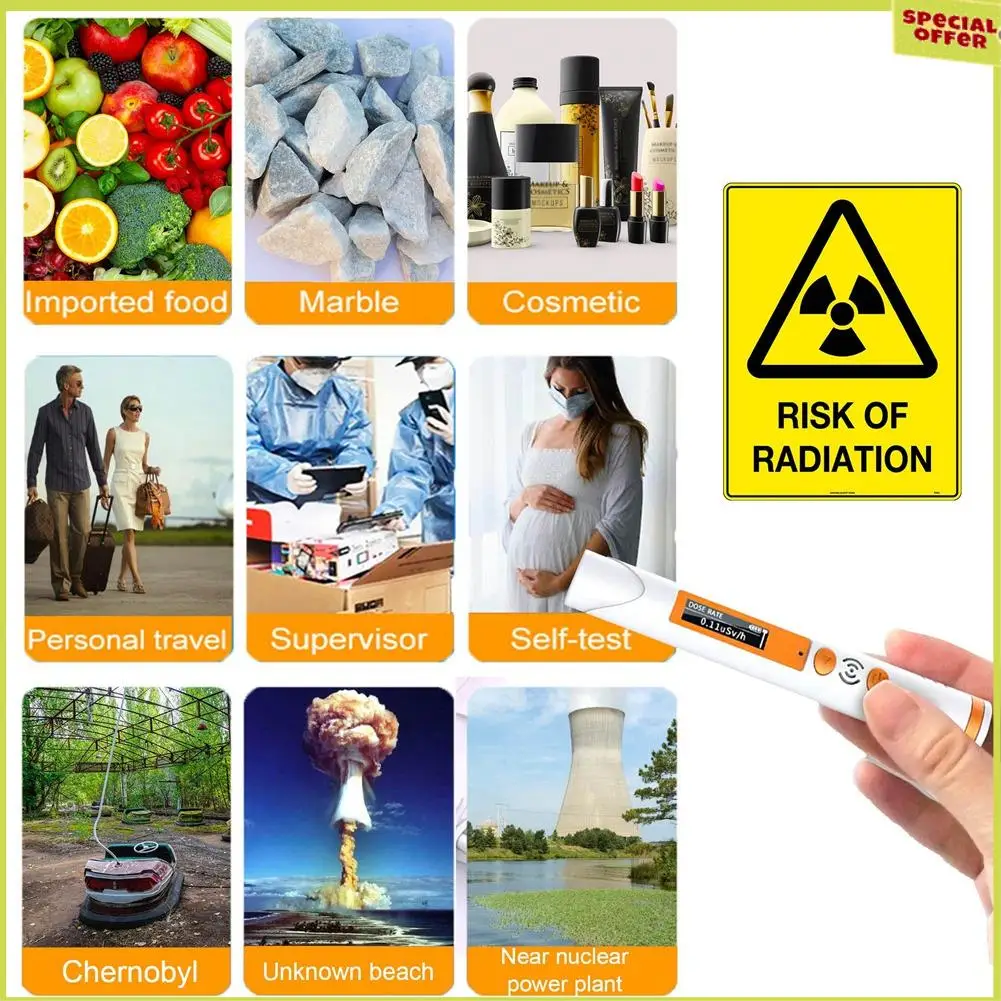 

A34R Radiation Detector Nuclear Dosimeter Emf Radiation Meter Micro-Beta Gamma X Ray Radiation Monitor