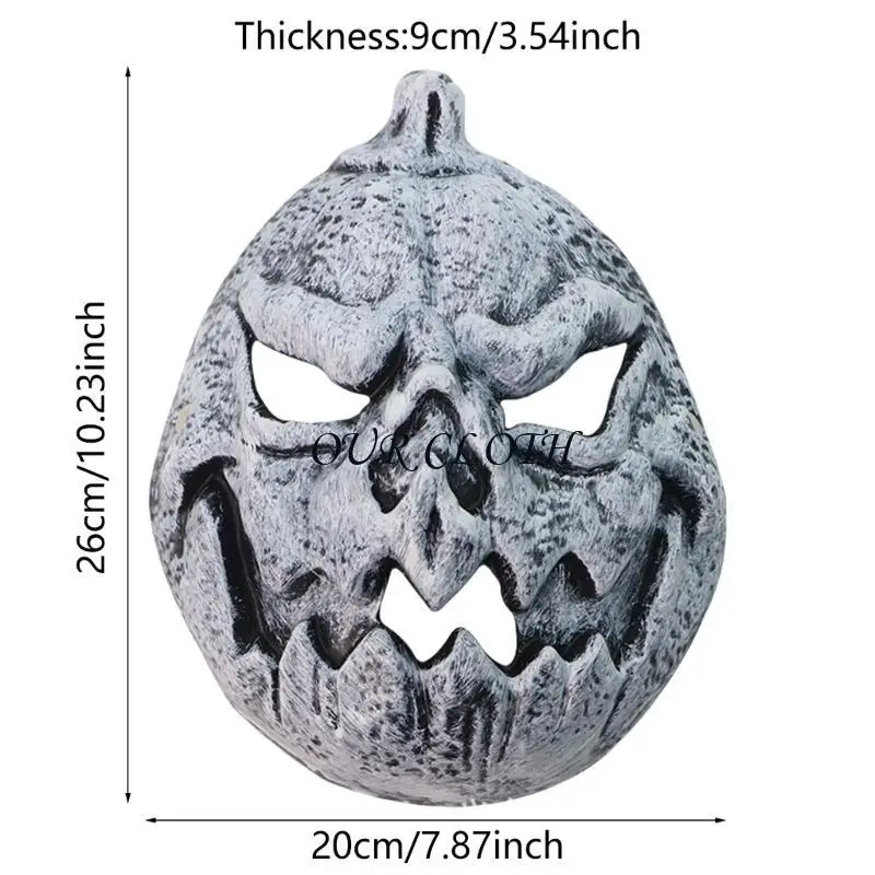 カボチャマスクPUフォームフルフェイスマスクマルディグラマスクファンシードレスカボチャ装飾Y1AC