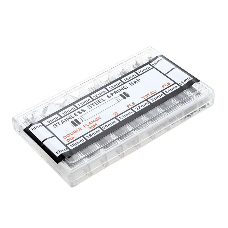 YHYS 360 قطعة ساعة الربيع بار 8 مللي متر-25 مللي متر حزام ربط دبابيس طقم تصليح المعادن أداة حزام ربط دبابيس كوتر بار ساعة أدوات