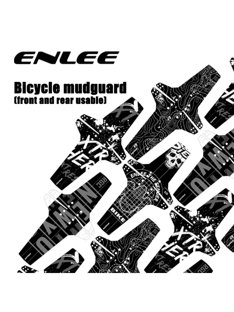 ENLEE Bicycle Fenders 1PC/2PC Front Rear Tire Wheel Universal Lightweight Portable Road Mountain Bike Mud Guard Bicycle Mudguard