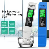 3in1 Water Quality Detection Pen Household Drinking Water Purity EC Meter High Accuracy TDS Meter 0-9990ppm Digital Water Tester