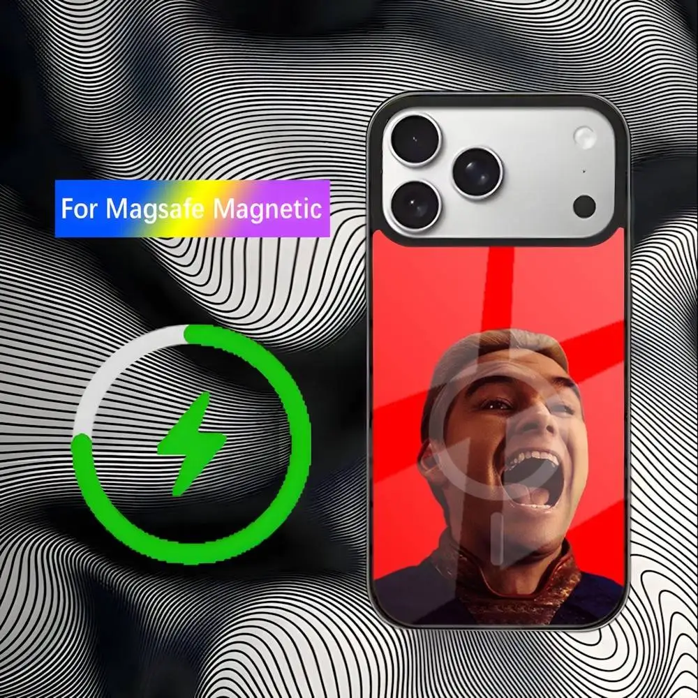 De H-HomelanderS telefoonhoesje voor iPhone 17,16,15,14,13,12,11,Pro,Max,Plus,Mini,SE4,E magnetisch Magsafe draadloos opladen