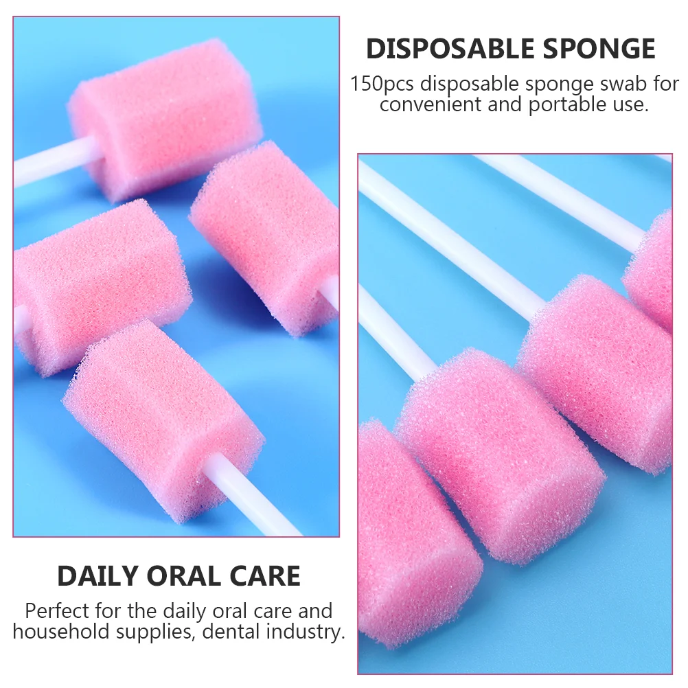 Mouth Care Swabs Baby Toothbrush for Infants Disposable Sponge Stick Toothbrushes Sponges Oral Elder Wand