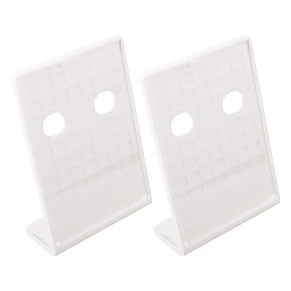 2Pcs L-Shaped Menu Holder ABS Tabletop Display Stand Flyers Sign Holder Prices Labels Rack for Restaurants Cafes