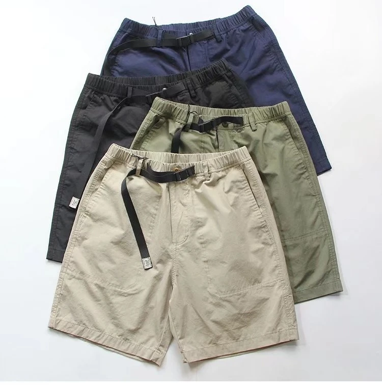 

Новая летняя повседневная рабочая одежда в стиле ретро, мужские брюки со средней талией, свободные модные цветные пятиточечные синие молодежные энергетические брюки...