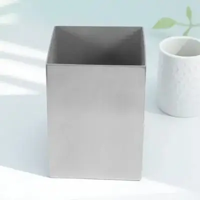 

Stainless Steel Pen Office Desk Organizer Pencil Cup Stationery Container Multi-Functional Brush Holder Desktop Storage Box