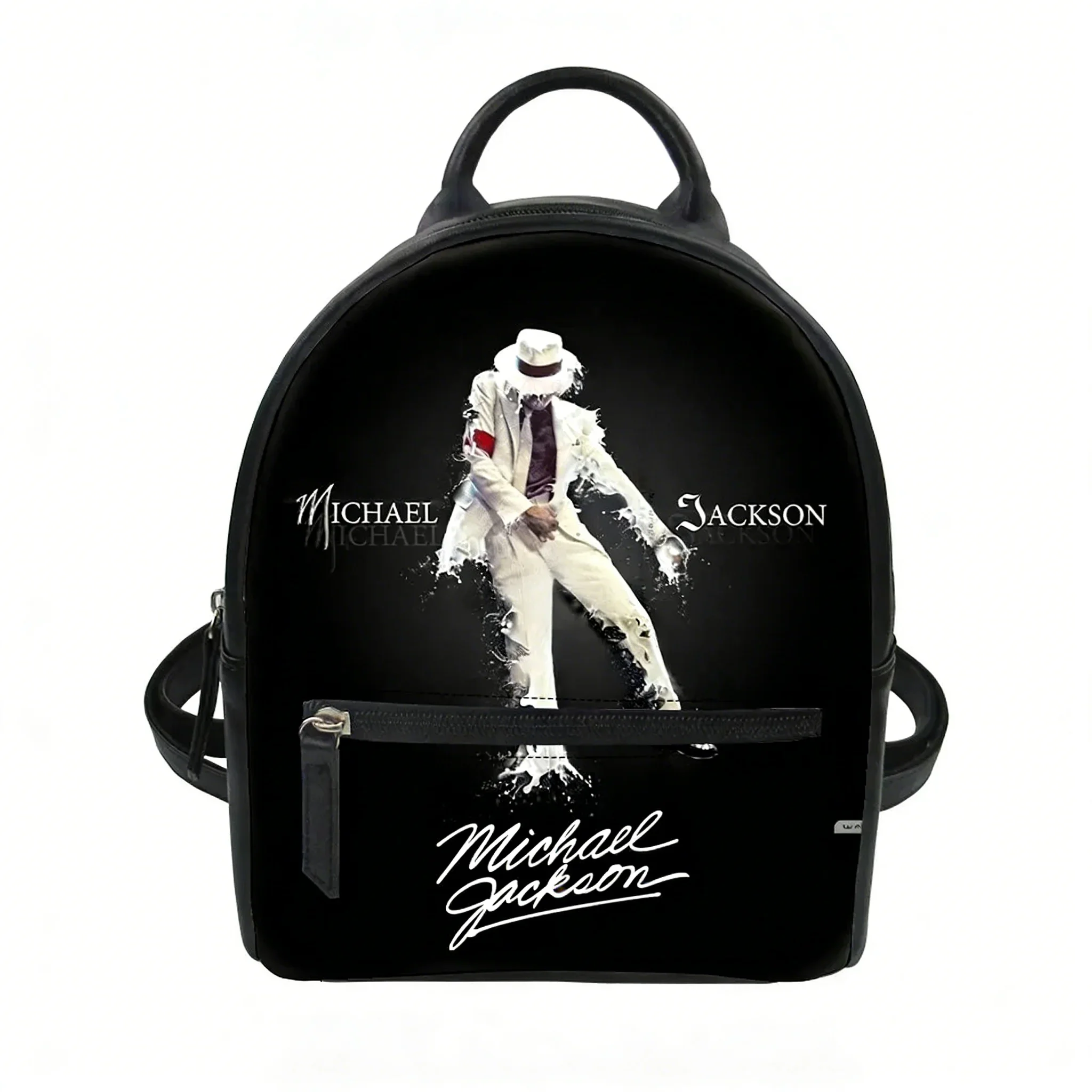 

Michael Jackson Custom Backpack Purse Women Dance Moonwalk Carter Schoolbags Double Shoulder Bag Mini Daypack Leather Travel Bag