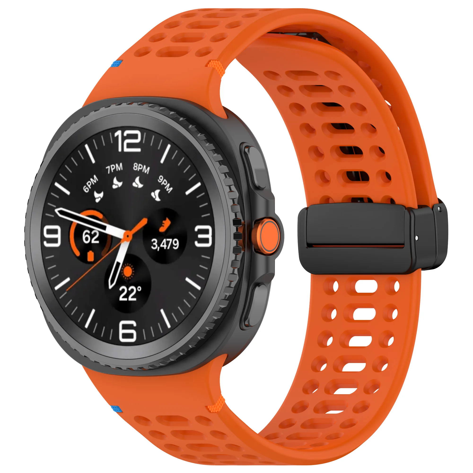 Atmungsaktives Silikonarmband für Samsung Galaxy Watch 9 8 44mm 40mm Sport-Magnetarmband Correa Galaxy Watch8 Classic 46mm – Detail 5