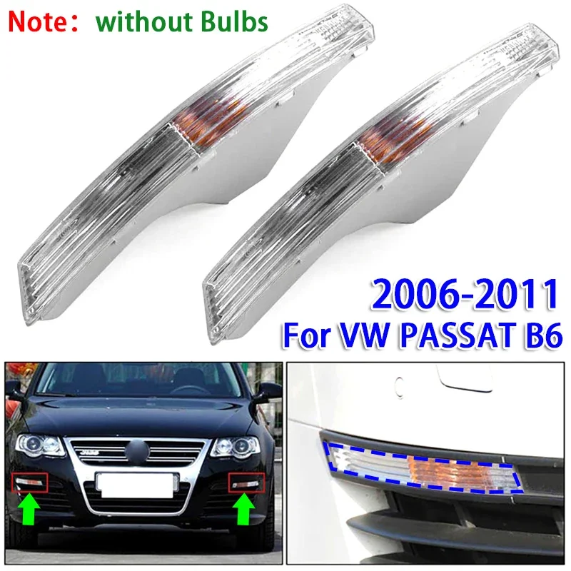 

Передний бампер автомобиля, указатель поворота, противотуманная фара для VW PASSAT B6 2006-2011 (без лампочек)
