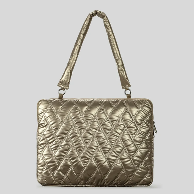

New High-end Laptop Bag12 inch iPad Tablet Inner Bag Down Cotton Shoulder Bag Handbag