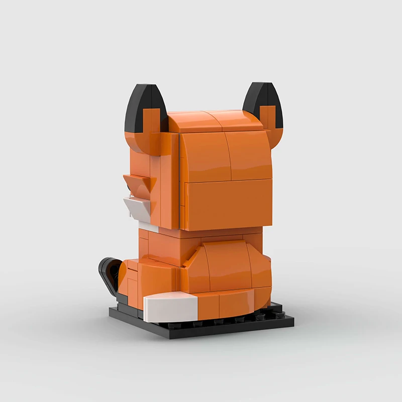 Cute fox model assembly kit, creative DIY animal toy, helps children develop their practical skills, birthday gift