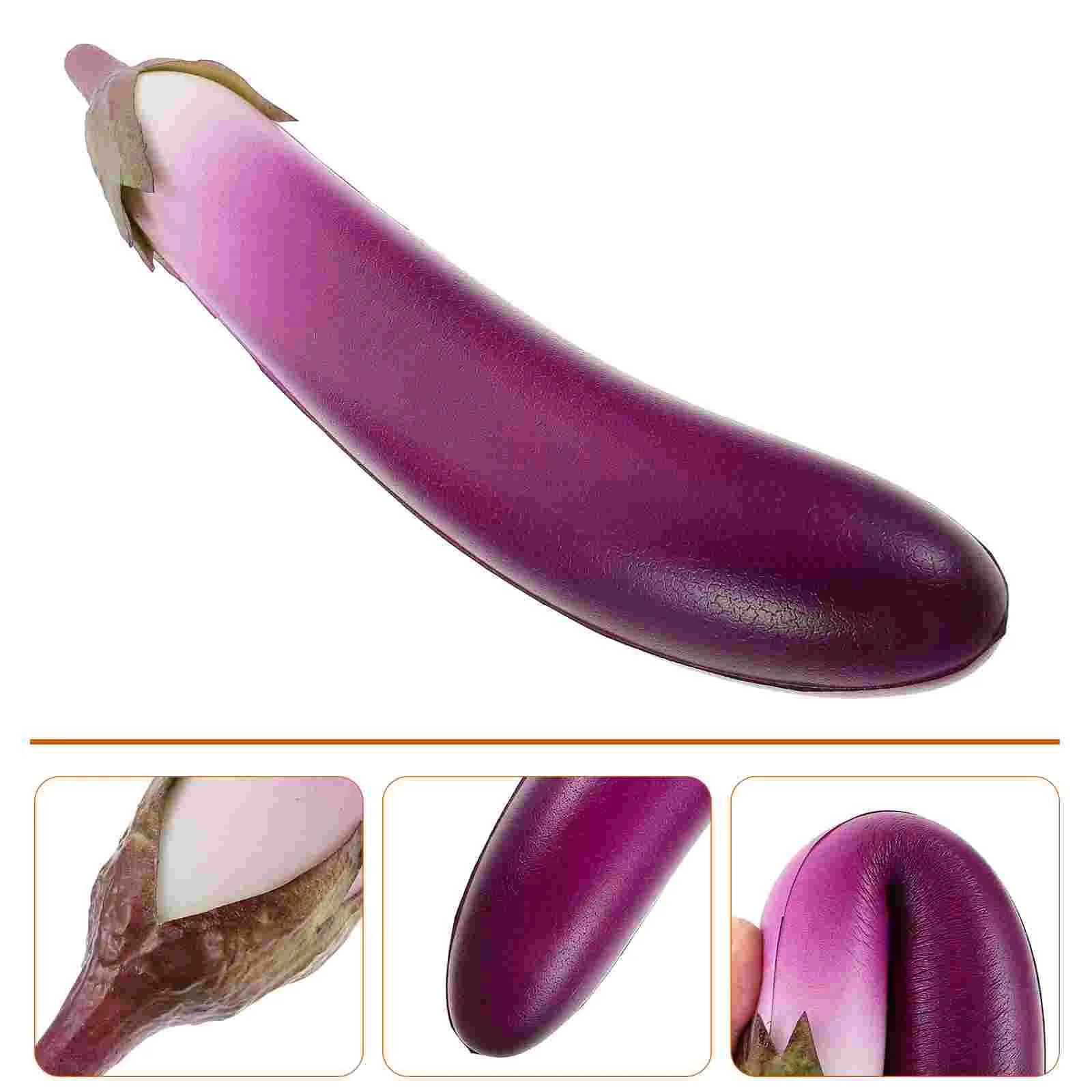 

Lifelike Eggplant Artificial Fake Display Simulation Food Model Faux Realistic Vegetable Prop Artificial Vegetable