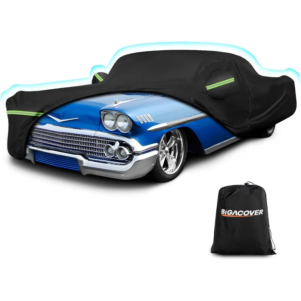 

Protective Car Cover for 1958-1970 Chevy Impala 2-Door, Bel Air, Biscayne Models with 420D Cloth for Sun and Heat Defense