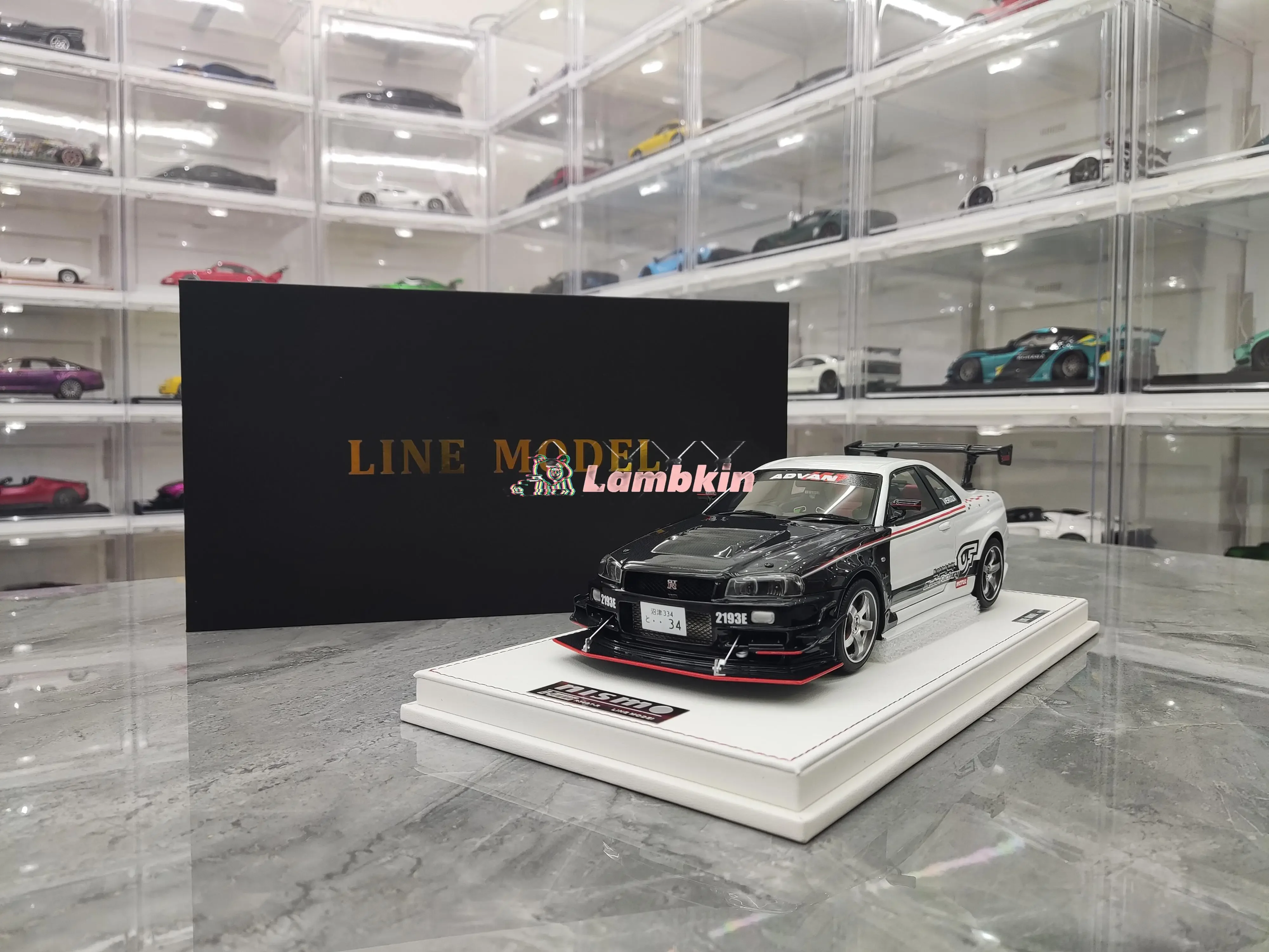 LINE MODEL 1/18 For GTR R34 Skyline Limited Edition Simulation Resin Car Model Collection