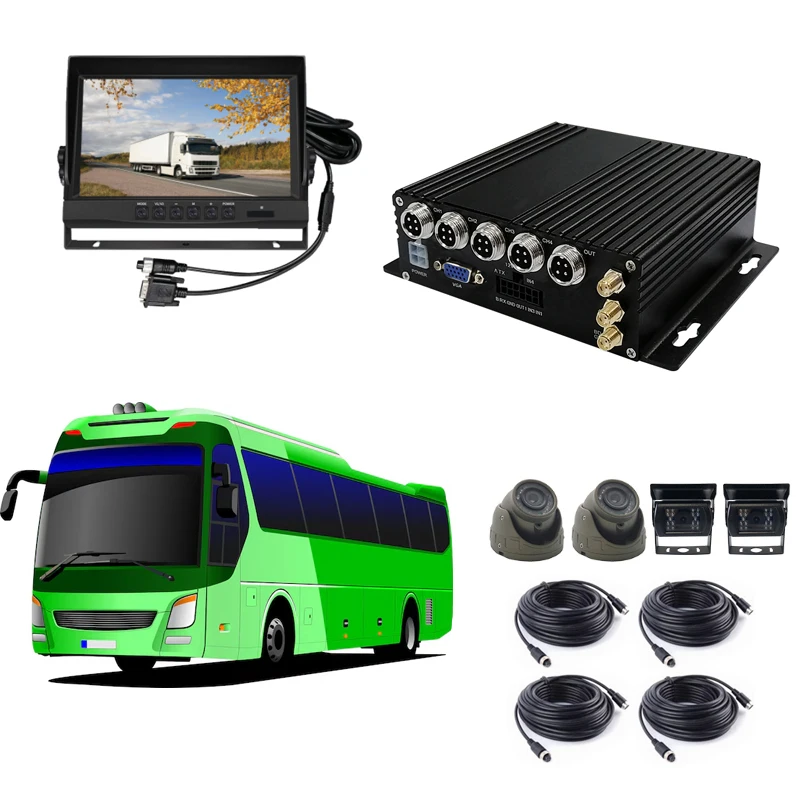 Tech HD 1080P 4Channel Mobile DVR Drive Recorder With 4G WIFI GPS Vehicles Buses Cars Trucks Fleet Management System Mdvr