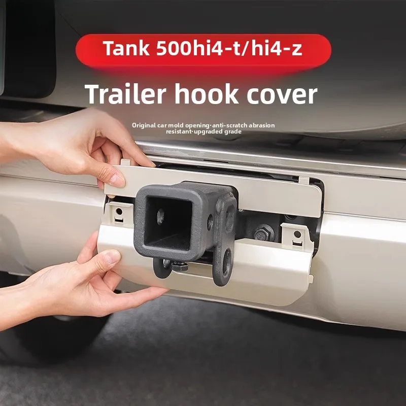 

For Great Wall Tank 500Hi4-THi4-Z Trailer hook Cover Rear Bumper Towing Hook Protective Cover Exterior Modification Accessories