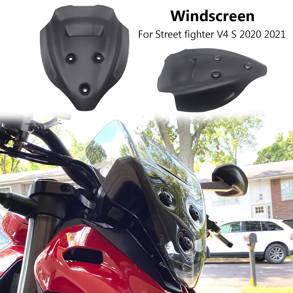 Motorcycle Accessories Windscreen Windshield Viser Baffle VIsor Wind Deflectors For DUCATI Streetfighter V4 V4S 2020 2021