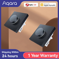 Aqara Smart H1 Dimmer Switch Zigbee With Neutral Zero Line Smart Home Rotary Remote Control Bulb Curtain Work For Homekit APP