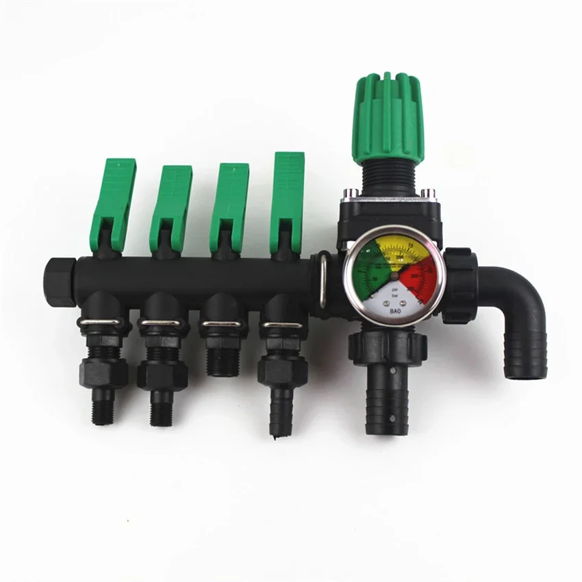 Agricultural Sprayer Control Valve 3-way 4-way Water Splitter Pipe Ball Valve Water Distributor Water Control Valve Switch 2MPa