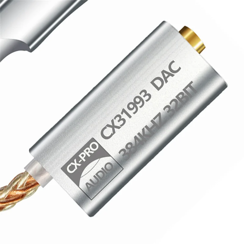 Leading-CX31993 Hifi DAC Headphone Amplifier Audio Decoding AMP Adaptor Kartu Suara Dekoder Digital 32Bits/384Khz untuk Iphone IOS