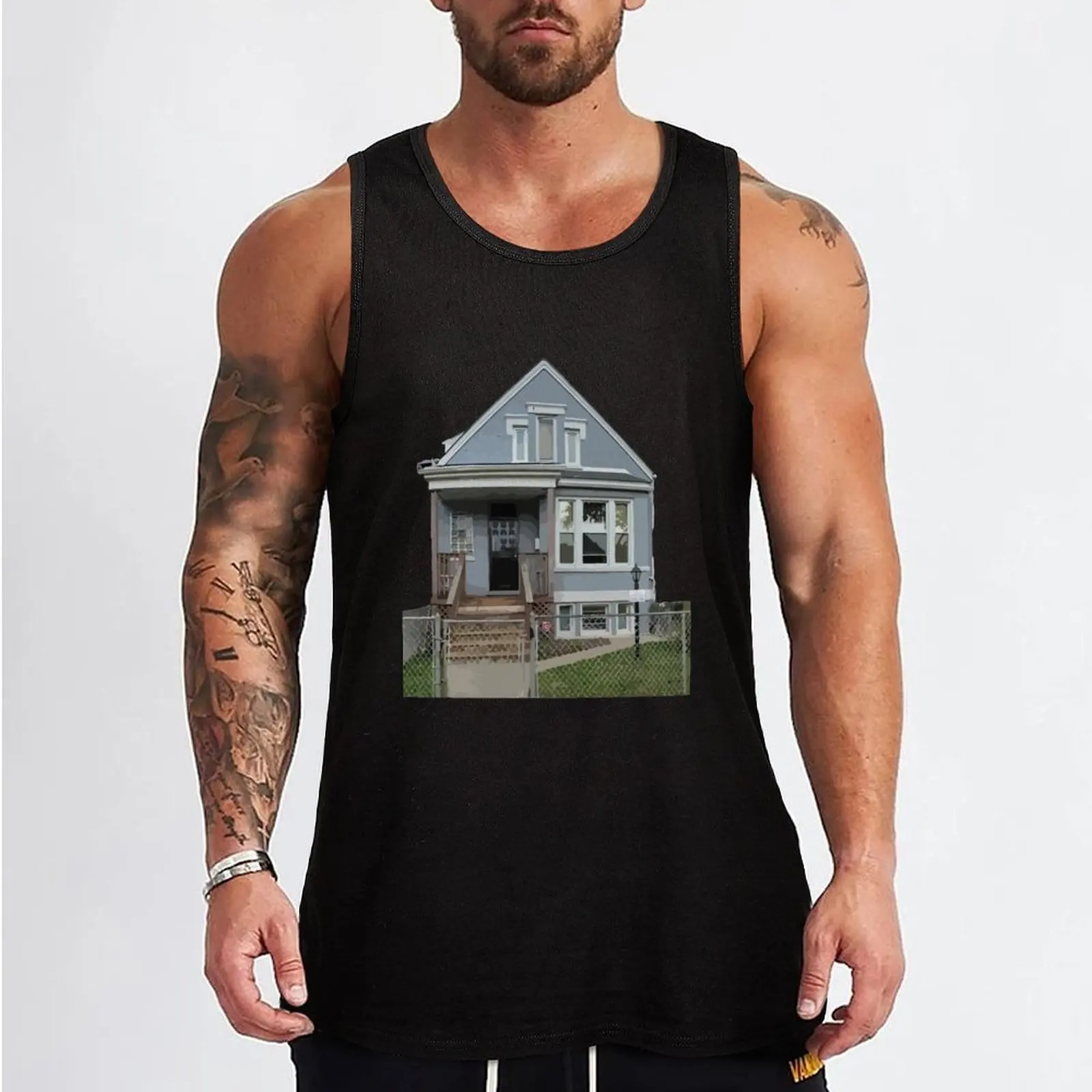 Gallagher House Tank Top gym t shirt men bodybuilding man singlet for men singlets for men