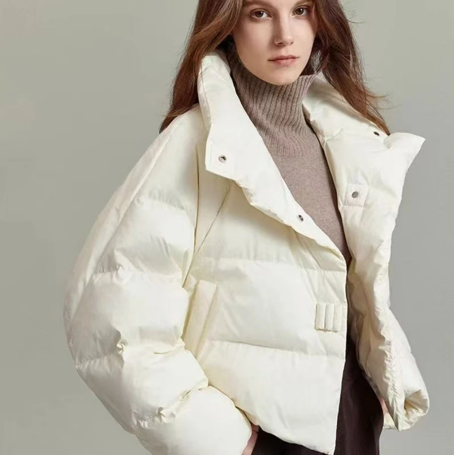

Autumn Winter Women Jackets 2025 Fashion Turn Down Collar Single Breasted Short Jackets Thick Warm Female Jackets Coats