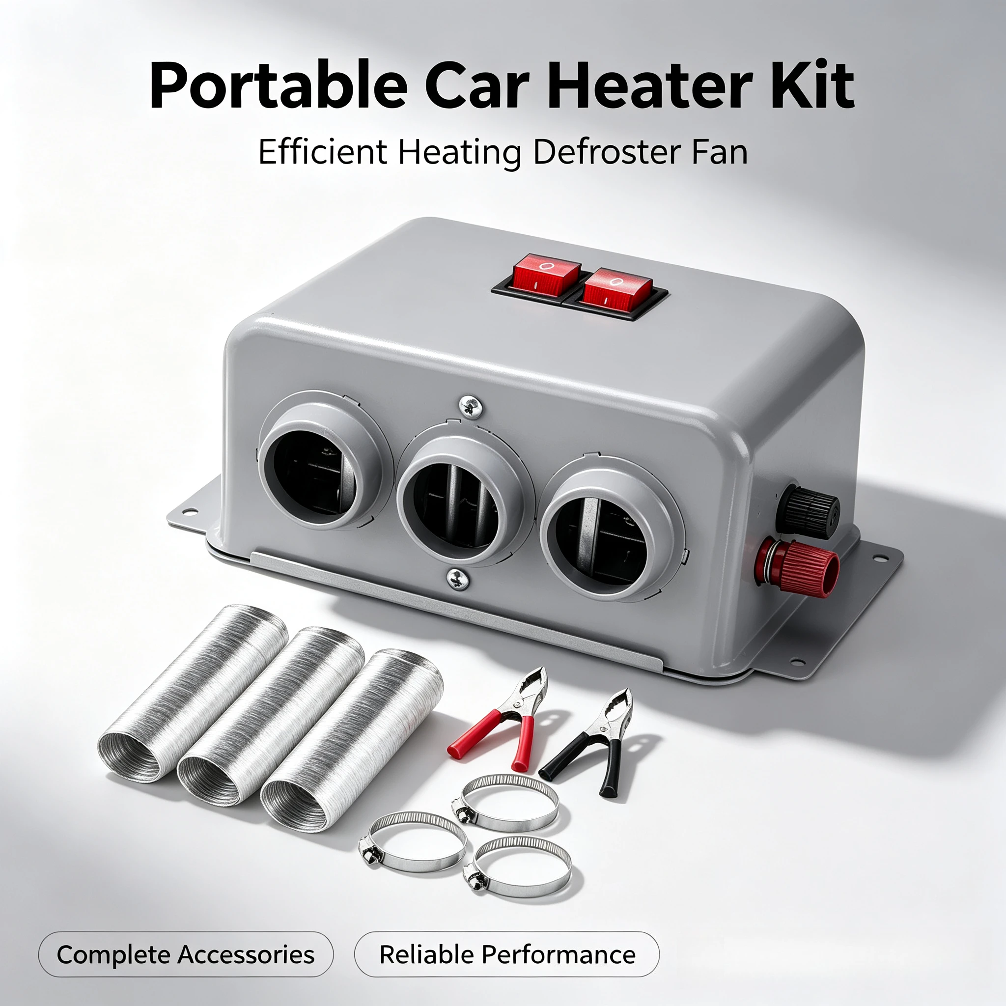 Universal 12V 24V Car Heater Cooling Fan Electric Windshield Defroster Anti-Fog Demister for Auto Truck Boat Parts