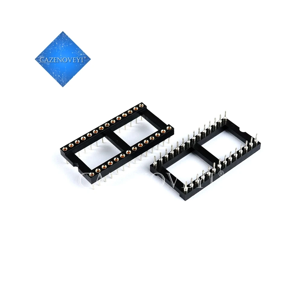 10PCS Round Hole IC socket Connector DIP 6 8 14 16 18 20 24 28 32 40 pin Sockets DIP6 DIP8 DIP14 DIP16 DIP18 DIP20 DIP28 DIP40