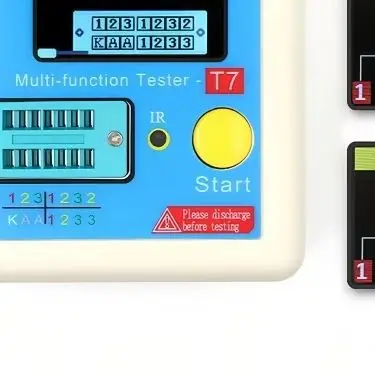 LCR-T7 Transistor Tester With 3.5 Inch TFT Screen For NPN PNP MOSFET Diode Capacitor Meter Component Analyzer Tool