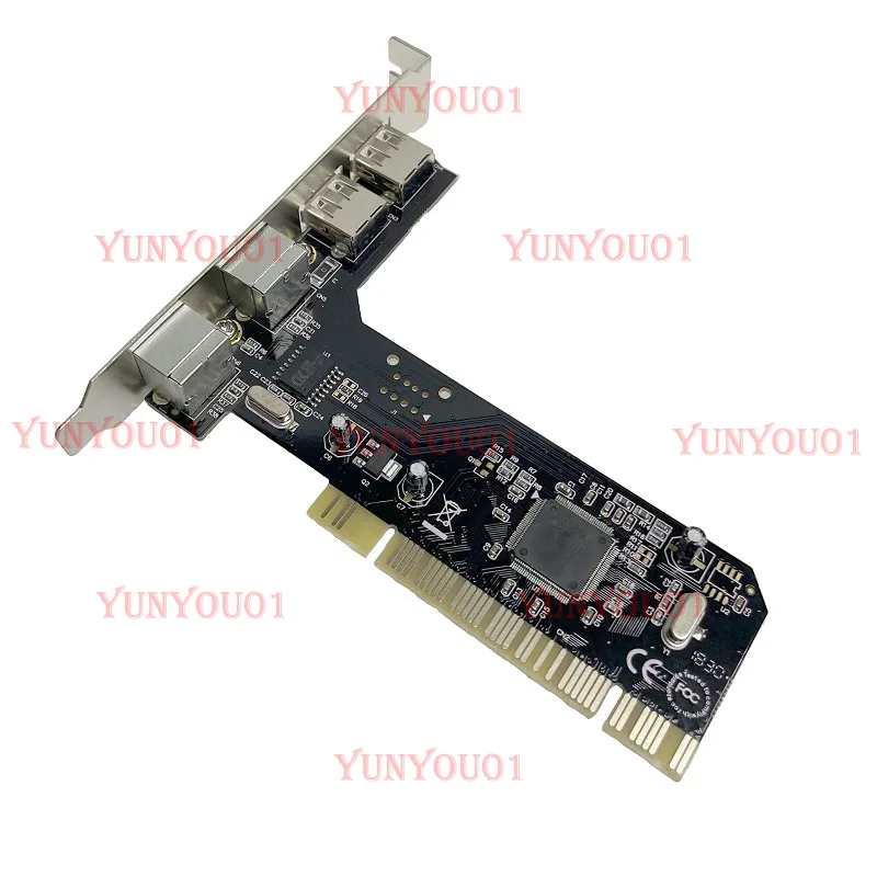 

Keyboard Mouse Adapter Card PCI 32bit To 2x PS2 PS/2 + 2x USB 2.0 Port for PC