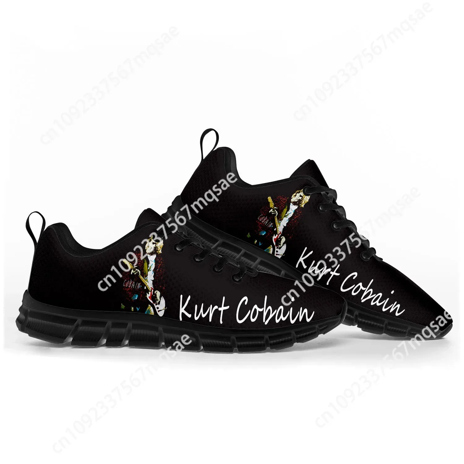 

Kurt Cobain Singer Sports Shoes Mens Womens Teenager Kids Children Sneakers High Quality Sneaker Customize Couple Shoe Black