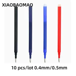 10p Erasable Pen Refills Pilot Erasable Frixion Gel Pen Roller Ball Pen Refill 0.5mm 0.4mm BLS-FR5 BLS-FRP5 BLS-FRP4 black blue