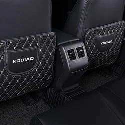 1PC Car Seat Backrest Anti-kick Pad Protector For Skoda Superb Kodiaq Octavia Scala Auto Accessories
