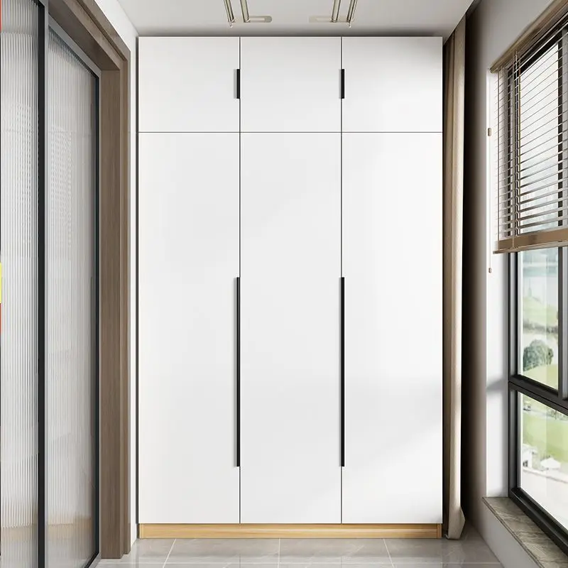 شرفة واقية من الشمس من الخشب الصلب، تخزين نافذة كبيرة مقاومة للرطوبة، خزانة عالية على الحائط، تخزين أشتات ذات سعة كبيرة #5