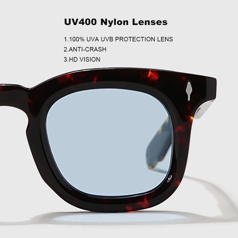 Luxury Brand Original Sunglasses Round Handmade Acetate Top Quality SUN GLASSES for Men Women Fashion Outdoor Protective Eyewear - Image 5