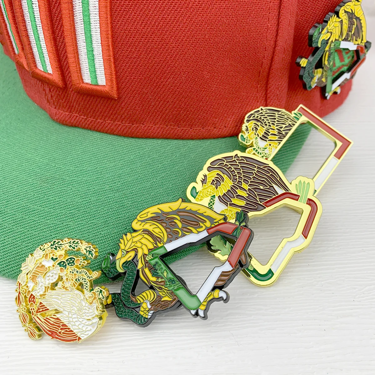 Mexican Eagle Badge Decoration Hat Pin New Era Paint Pin Clothing Hat Clip Team Emblem