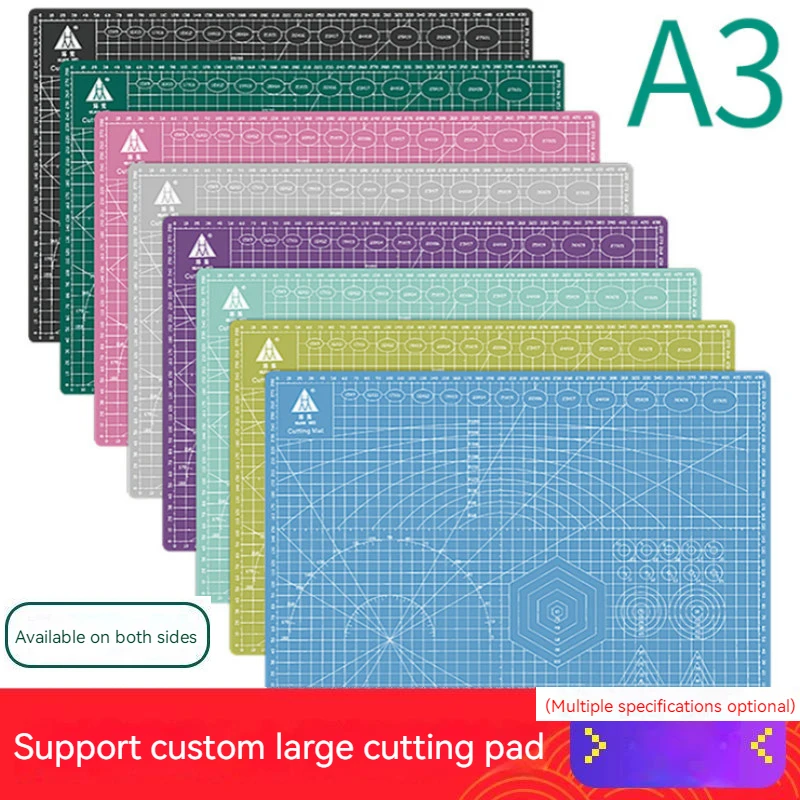 A3 Multifunctional PVC Cutting Mat DIY Handicraft Art Engraving Board Paper Carving Pad High Elasticity Toughness Durable