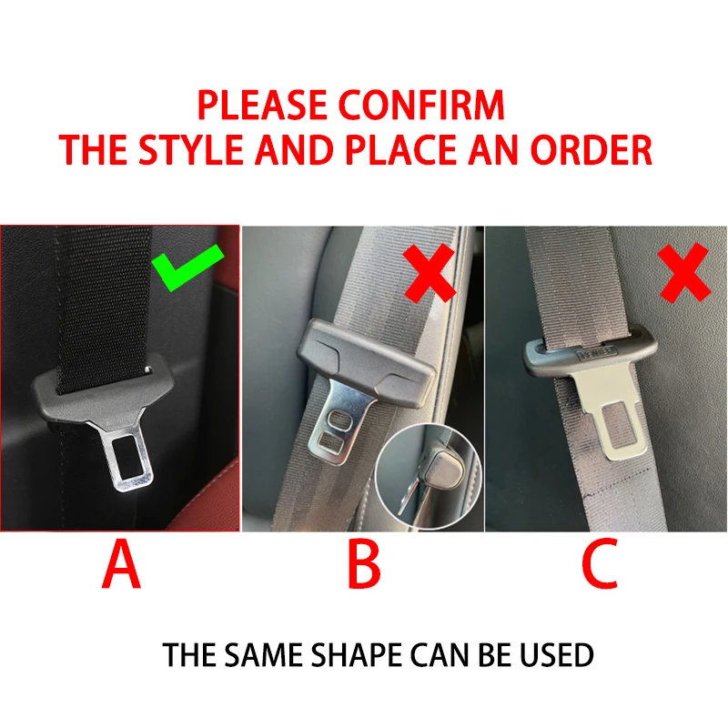 Car Seat Belt Buckle Clip Protector Leather Anti-Scratch Cover For Haval Great Wall Haval Jolion H1 H2 H3 H4 H5 H6 H7 H9 F5 F7