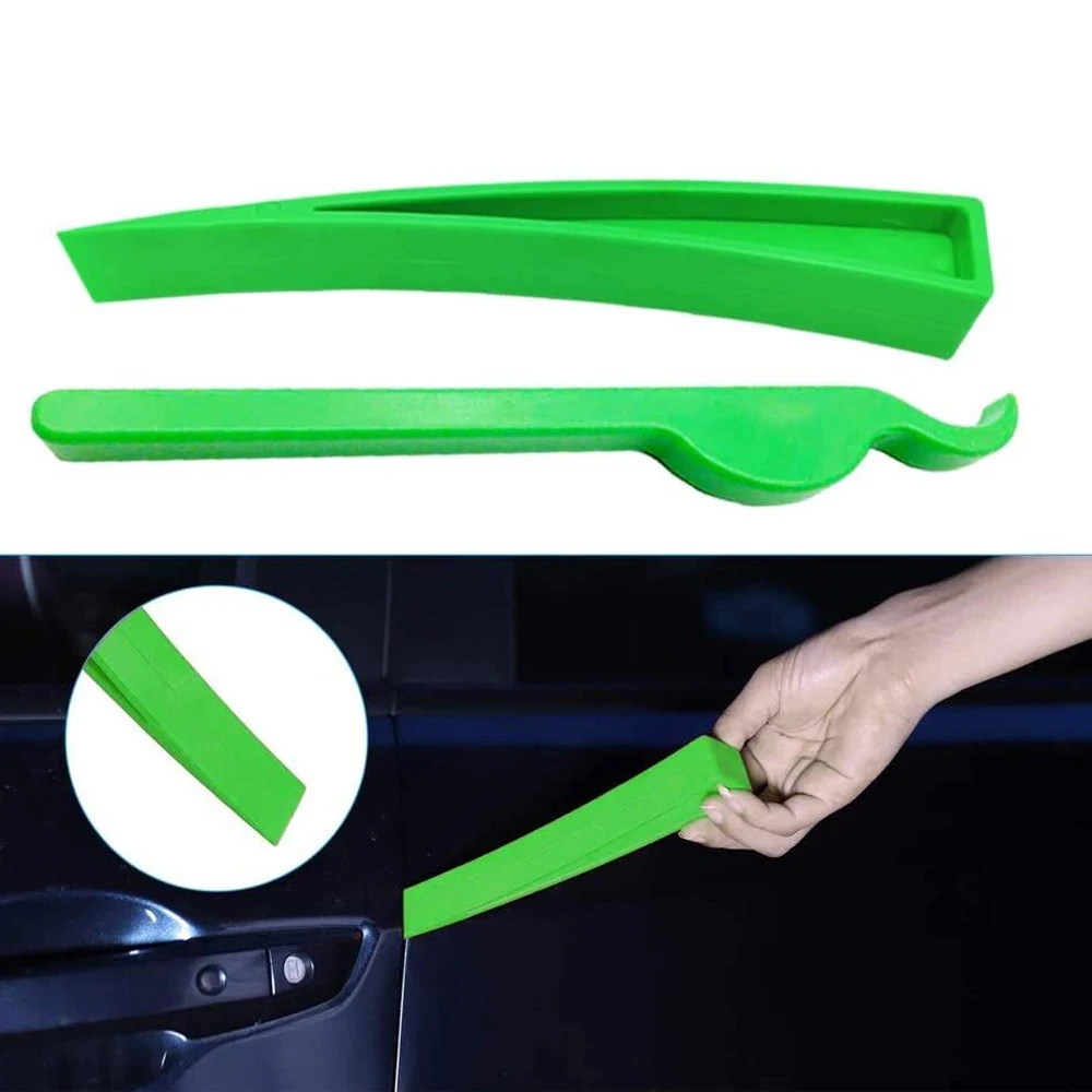 JMCKJ Green Durable Nylon Wedge Crowbar Locksmith Tool Master Lock Car Locksmith Tools Auto Car Door Lock Unlocking Tools