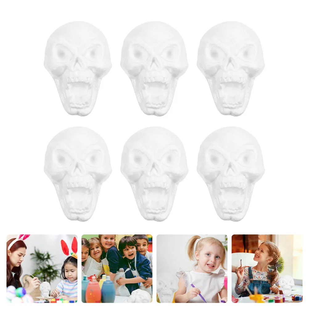 6 قطع من مشغولات البوليسترين الرغوية سهلة الطلاء، غراء ملون مثالي للأطفال، مشاريع تعليمية إبداعية، ديكور شتوي للعام الجديد #3