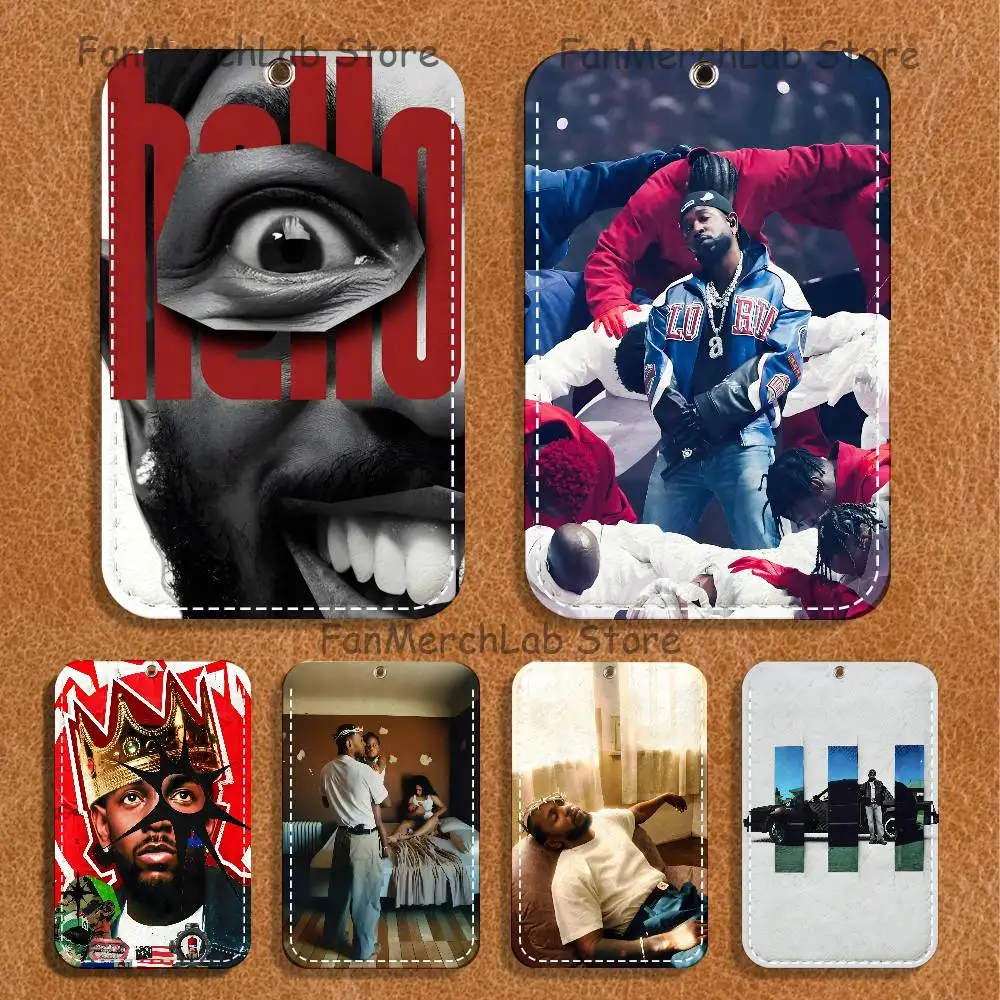 

K-Kendrick Rapper I-IamarS Holder Keychain For Bank Business Work Card Holder Student Card Protective Case Bus Card