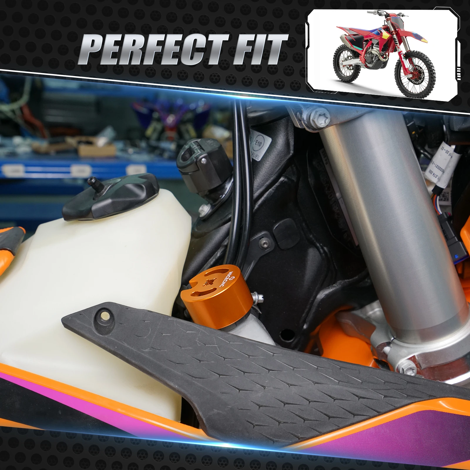 NICECNC ل 2024 KTM EXC 300 XCW XCFW XW-F XCF EXCF SXF 450 500 400 350 300 250 200 150 125 SX XC 2023 غطاء المبرد أداة إزالة الصواميل