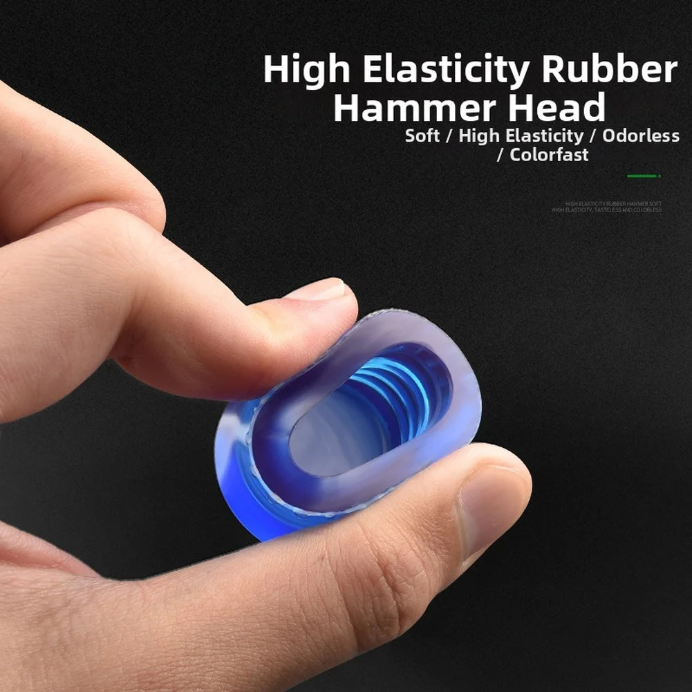 Rubber Mallet with Blue Soft Head and Reinforced Steel Core for Enhanced Strength in General Maintenance Tasks