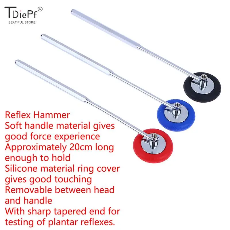 1Pcs Percussion Hammer Medical Neurological Percussion Knee Examination Diagnostic Percussor Reflex Massage Tendon Hammer Health image 4
