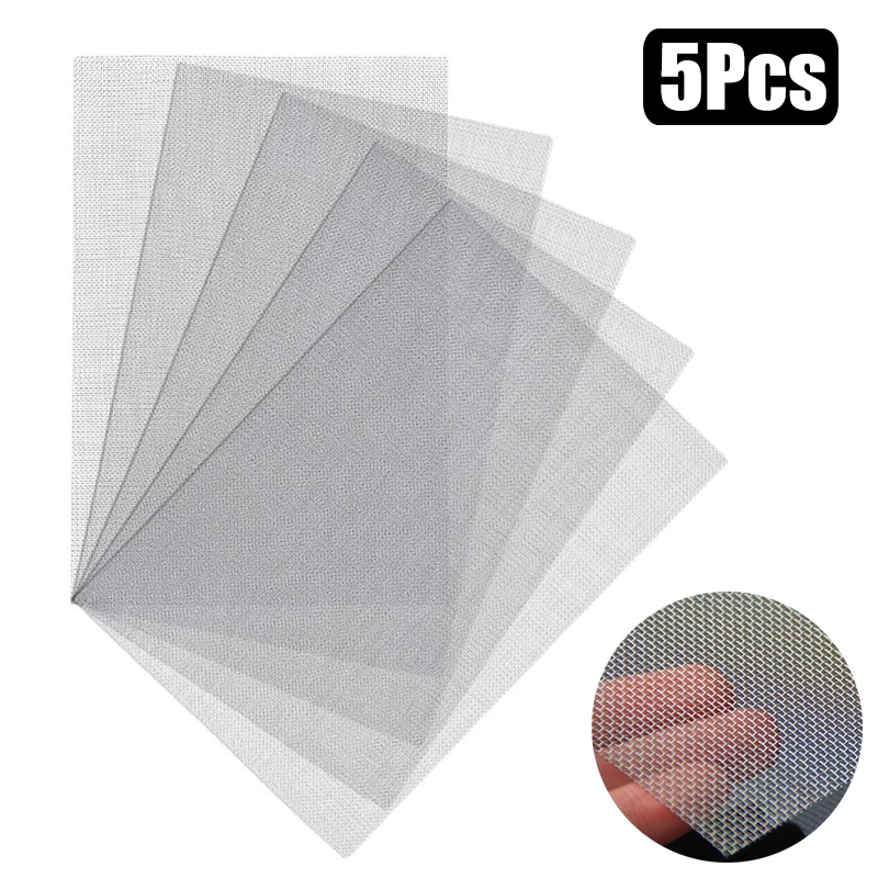 1/5Pcs Universal Stainless Steel Car Bumper Repair Net Plastic Crack Repair Hole Repairing Mesh Net For Bumper Body Hood Vents